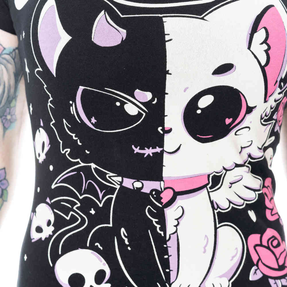 Cupcake Cult - Lvd Kitty Dames Tshirt - Zwart